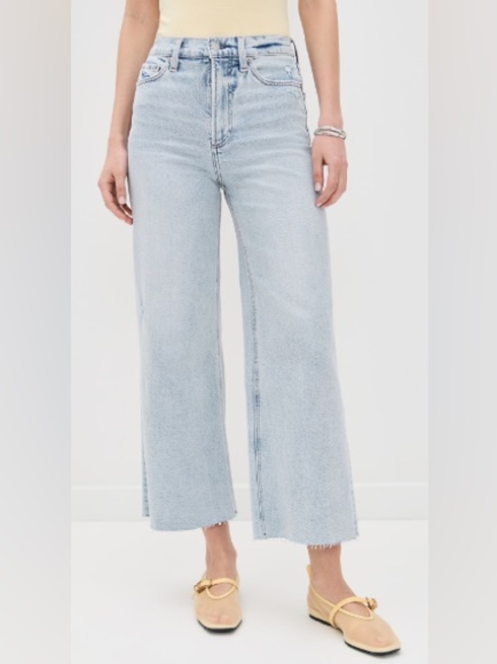 Pistola Lana Crop High Rise Ultra Wide Leg Jean-Size 29
